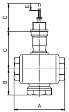 Клапан регулирующий Гранрег КМ324Р 1″ Ду25 Ру16 трехходовой, односедельчатый, с твердым седловым уплотнением, корпус — латунь, с трехпозиционным электроприводом PSL201 24В, корпус - пластик, Pmax = 16bar
