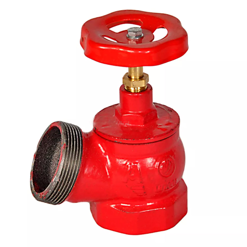 Клапан пожарный Апогей КПЧ 50-2 Ду50 Ру16 угловой 125° цапка / цапка, чугун