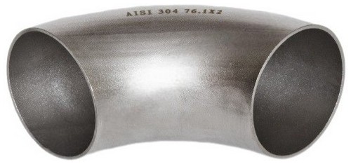 Отводы штампосварные Китай Дн17.2-323.9х2-3 90° нержавеющая сталь AISI304, под приварку