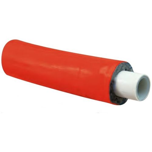 Трубы металлопластиковые Giacomini R999I PEX‐AL‐PE-X Дн16-32x2.0-3.0 Ру10 в изоляции 6-10 мм, бухта 25-100 м, красные