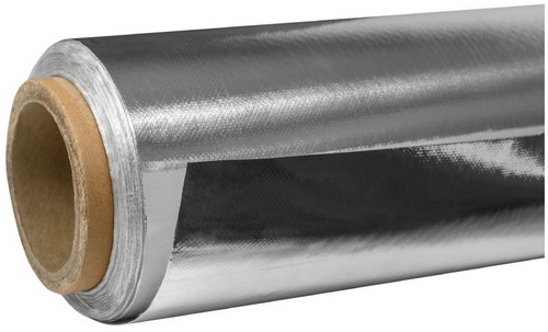 Рулоны теплоизоляционные K-flex Foilglass толщина 0.2 мм, длина 25 м, материал - стеклоткань с покрытием - алюминиевая фольга, серебристые