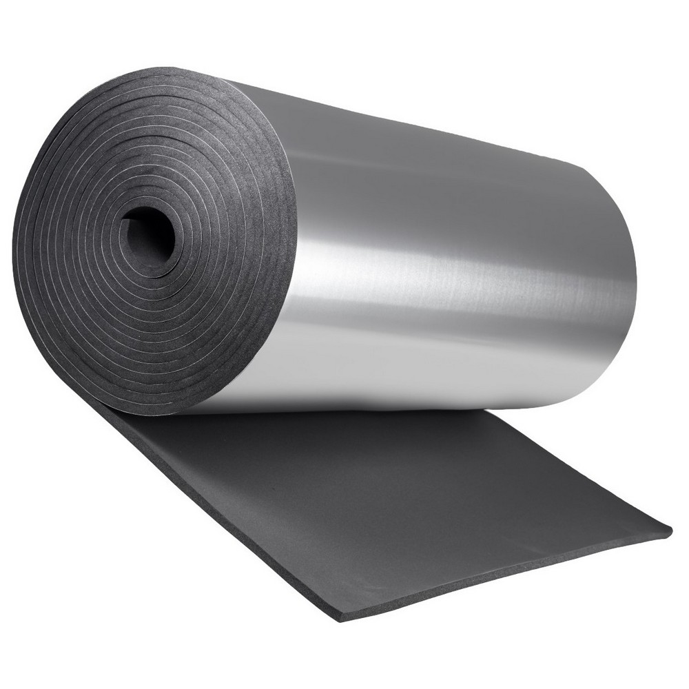 Рулон теплоизоляционный K-flex ST AL Clad 10/1,0-20 толщина 10 мм, длина 20 м, материал - вспененный каучук с покрытием - AL CLAD, черный