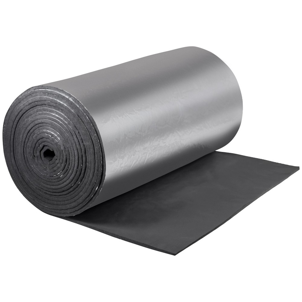 Рулон теплоизоляционный K-flex ST Alu 10/1,0-20 толщина 10 мм, длина 20 м, материал - вспененный каучук с покрытием - AL CLAD, черный