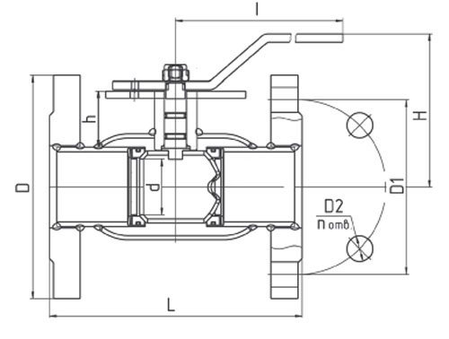 Краны шаровые LD КШЦФ Regula Ду80-100 Ру25 цельносварные стандартнопроходные регулирующие, корпус - сталь 20, присоединение - фланцевое, уплотнение - EPDM фторсилоксановый эластомер, управление - рукоятка, для жидких сред