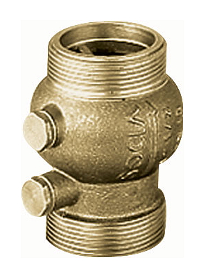 Клапан обратный латунный пружинный с наружной резьбой и металическим затвором типа 223 Danfoss