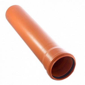 Труба наружная канализационная Дн110 (3.4 мм) длиной 3 метра Саратовпластика из полипропилена
