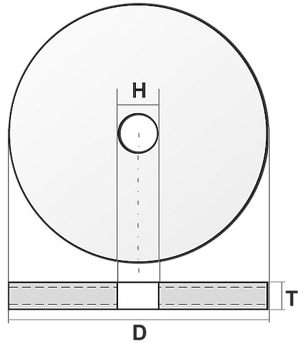 Круг отрезной АбразивБел 14A 40 125x1.2x22.23 мм S BF 80