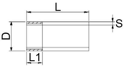 Резьба стальная АС 1/2″ Ду15 Ру16 удлиненная оцинкованная L=50мм ГОСТ 8965-75