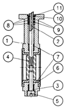 Эскиз конструкция и материалы Затвор дисковый поворотный Genebre 2103 Ду450 Ру10 межфланцевый с редуктором
