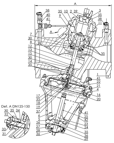 Клапан балансировочный Giacomini R206CF-HIGH Ду80 Ру16 Рп80-160 автоматический, фланцевый, Kvs83.7 м3/ч, регулируемый перепад давления 80-160 кПа, в комплекте с импульсной трубкой, корпус - чугун
