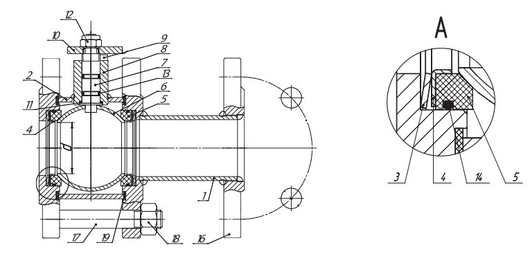 Кран шаровый LD КШ.Р.Ф.Э (11с67п) Ду25 Ру16 полнопроходной фланцевый, стальной, управление электропривод DN.ru-005 220В