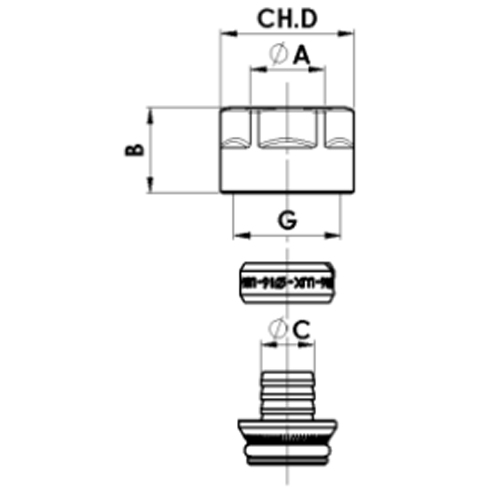 Соединитель компрессионный LUXOR TP 98/C Ду16х2 для металлопластиковых труб PEX-AL-PEX, евроконус-резьба 3/4″
