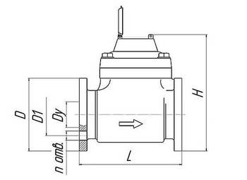 Счетчик горячей воды турбинный СТВГ Норма ИС Ду50-100 Ру16 фланцевый