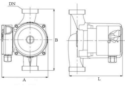Насос циркуляционный Ogint OG 25/8-180, присоединительный размер - 25 мм, максимальное рабочее давление - 10 бар