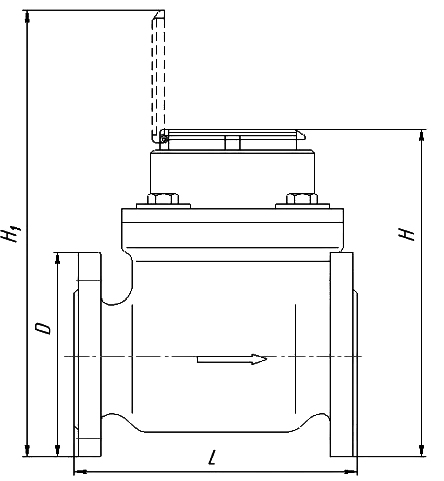 Счетчик холодной воды турбинный Декаст СТВХ-100 СТРИМ Класс С МИД И Ду100 Ру16 фланцевый, до 50°С
