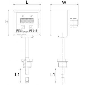 Датчик-реле температуры ПРОМА РТ-015-G12 длина 100 мм, штуцер G1/2