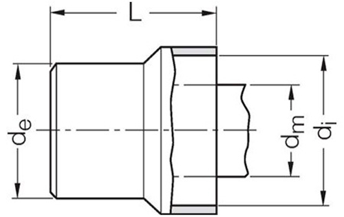 Переходы на чугун Rehau RAUPIANO PLUS Дн50х40-30 без манжеты, безнапорные для внутренней канализации из полипропилена, белые