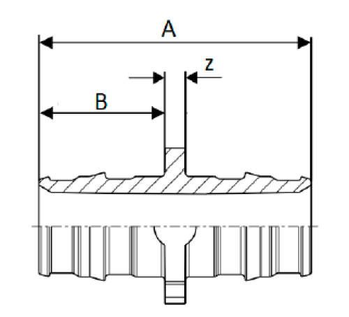 Муфты РОС Дн16-40 Ру10 радиальные, корпус - латунь, для труб из сшитого полиэтилена