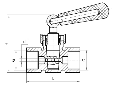 Кран для манометра трехходовой Росма WATTS RM15 MМ1/2 Ду15 Ру16 латунный, внутренняя резьба G1/2-G1/2, ручка-рычаг