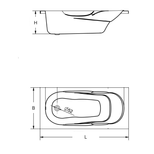 Ванна акриловая Santek Касабланка XL 170Х80, без ножек