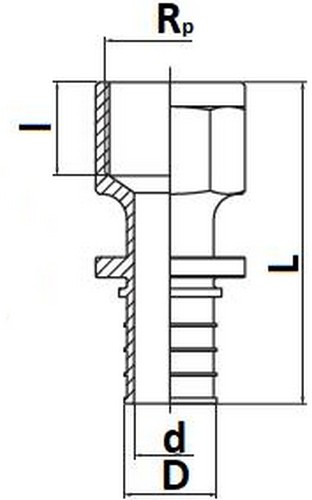 Переход аксиальный STOUT SFA-0001 Дн32x1″ Ру25 для труб из сшитого полиэтилена с внутренней резьбой, корпус - латунь