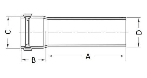 Трубы полипропиленовые STOUT Дн58 длина 250-2000 мм, для бесшумной канализации