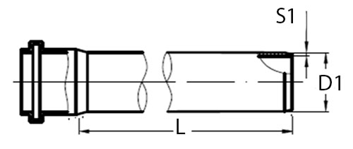 Труба внутренняя канализационная PP-H VALFEX OPTIMA Дн110х2,2 мм длиной 1,5 м из полипропилена