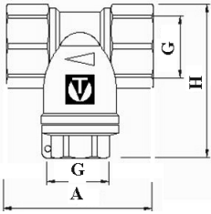 Фильтр механический Valtec VT.385.N.05 3/4″ Ду20 Py16 внутренняя/внутренняя резьба, латунный, малогабаритный