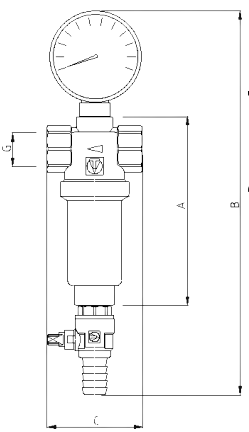 Фильтр механический Valtec VT.389.N.05 3/4″ Ду20 Py16 внутренняя резьба, промывной, каскадный