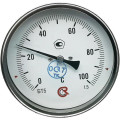 Термометр осевой Росма БТ-51.211 до 100°С L=64мм G1/2 1.5 биметаллический общетехнический 100 мм, тип БТ-51.211, осевое присоединение, шкала 0-100°С, длина штока L=64 мм, резьба G1/2, класс точности 1.5, с защитной латунной погружной гильзой