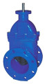 Задвижка чугунная ABRA A40-10-BS500 Ду500 Ру10 30ч939р синяя с голым штоком