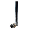Угольник Giacomini RM128 Дн16x300мм Ру10 90°, пресс / пресс, латунный,  для металлопластиковых труб