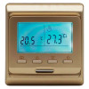 Терморегулятор для теплого пола Menred E51.716 электронный, программируемый, монтаж - скрытый, цвет - золотой