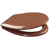Сиденье для унитаза Орио Серия К К-07-2 из полипропилена универсальное коричневое