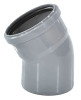 Отвод полипропиленовый РосТурПласт Дн50 угол 67˚30' для внутренней канализации, безнапорный, серый