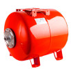 Расширительный бак STOUT STH-0006-000050 50 л  6 бар, корпус  — сталь, модификация —  вертикальный, размещение патрубка присоединения —  боковое, для отопления (красный цвет)