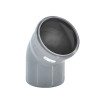 Отвод полипропиленовый VALFEX Стандарт Дн110 30 градусов для внутренней канализации серый