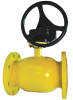 Кран шаровый Broen Ballomax газовый КШГ 71.103.500 Ду500 Ру16 фланцевый с ISO-фланцем, Траб=-20(-40)/+80 с редуктором