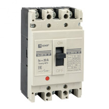 Автоматический выключатель трехполюсный EKF PROxima ВА-99М 3Р 400/400А, сила тока 400А, отключающая способность 42 кА, сила тока с электромагнитным расцепителем